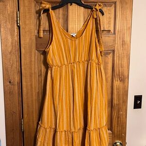 Sonoma mustard maternity dress